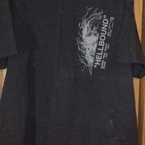 Fashion Nova Black Hellbound Graphic T-shirt - XXL